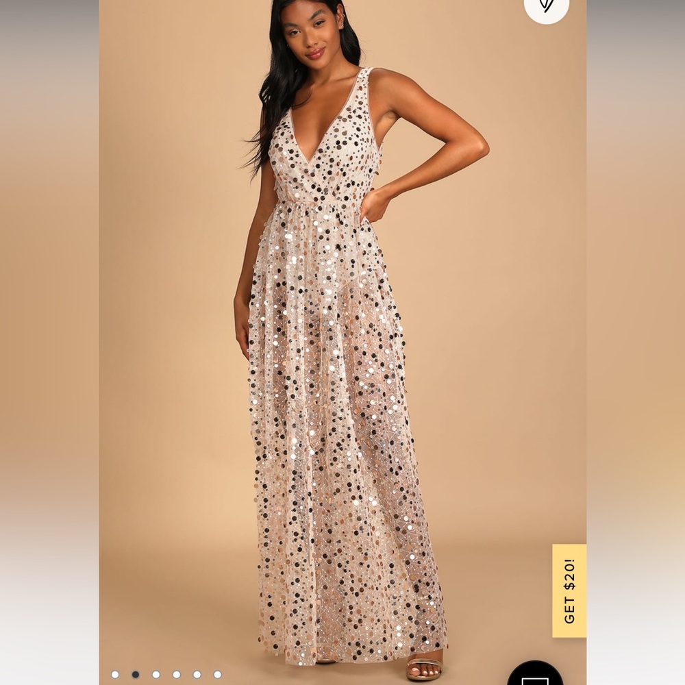 Sequined dress from Lulus. Worn once.